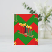 Zickzack Kwanzaa Postkarte (Stehend Vorderseite)