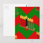 Zickzack Kwanzaa Postkarte (Vorne/Hinten)