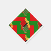 Zickzack Kwanzaa Serviette (Ecke)