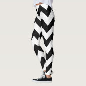 Zickzack L Muster Niedliche Mit Monogramm Leggings (Links)