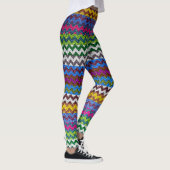 Zickzack Leder Leggings (Rechts)
