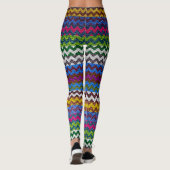 Zickzack Leder Leggings (Rückseite)