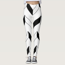 Zickzack-Leggings für Frauen Leggings