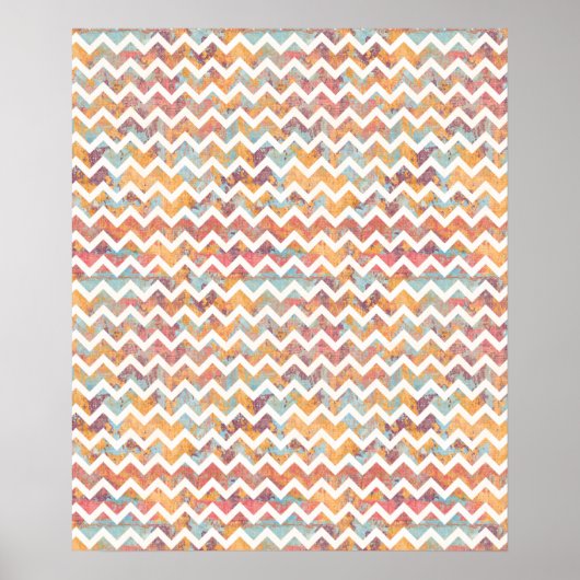Zickzack Licht mit Kunsthandwerk Poster (Vorne)