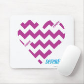 Zickzack lila 2 mousepad (Mit Mouse)