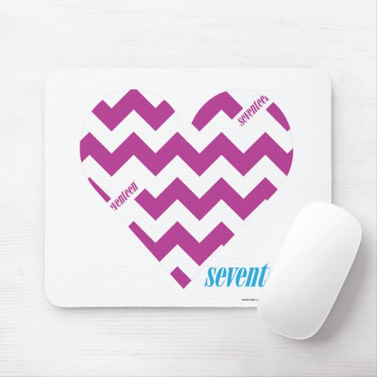 Zickzack lila 2 mousepad (Mit Mouse)