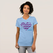 Zickzack lila 2 T-Shirt (Vorne ganz)