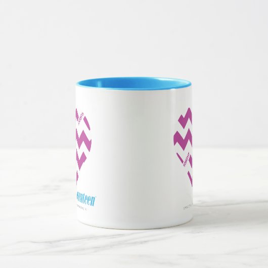 Zickzack lila 2 tasse (Zentrum)