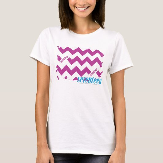 Zickzack lila 3 T-Shirt (Vorderseite)