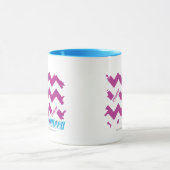Zickzack lila 3 tasse (Zentrum)