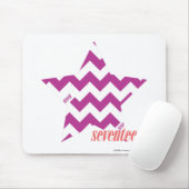 Zickzack lila 4 mousepad (Mit Mouse)