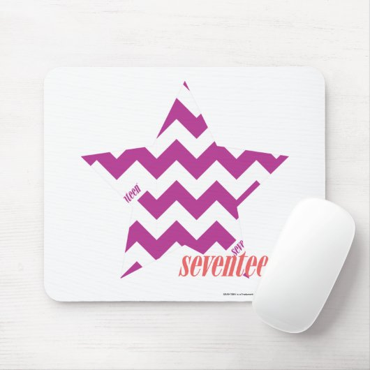 Zickzack lila 4 mousepad (Mit Mouse)