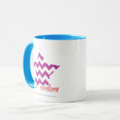 Zickzack lila 4 tasse (Vorderseite Links)