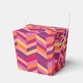 Zickzack lila orangefarbene Probe Geschenkboxen Geschenkschachtel (Vorderseite)