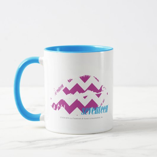 Zickzack lila tasse (Links)