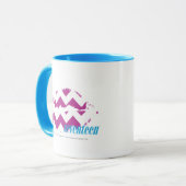 Zickzack lila tasse (Vorderseite Links)
