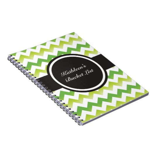 Zickzack Limones Notizbuch Notizblock (Rechte Seite)