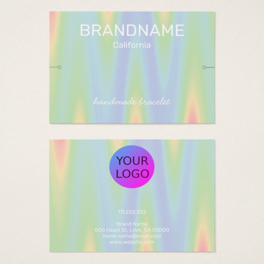 Zickzack Logo des Bracelet Holders Color Gradient (Vorne & Hinten)