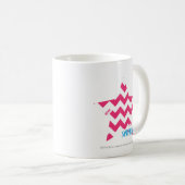 Zickzack-Magenta 2 Kaffeetasse (VorderseiteRechts)
