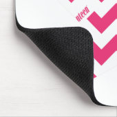 Zickzack-Magenta 2 Mousepad (Ecke)