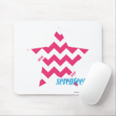 Zickzack-Magenta 2 Mousepad (Mit Mouse)