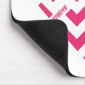 Zickzack-Magenta 3 Mousepad (Ecke)