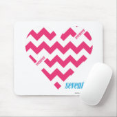 Zickzack-Magenta 3 Mousepad (Mit Mouse)