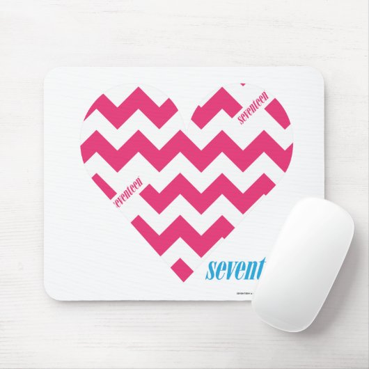 Zickzack-Magenta 3 Mousepad (Mit Mouse)