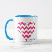 Zickzack-Magenta 3 Tasse (Links)