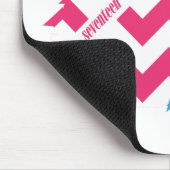 Zickzack-Magenta 4 Mousepad (Ecke)