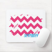Zickzack-Magenta 4 Mousepad (Mit Mouse)