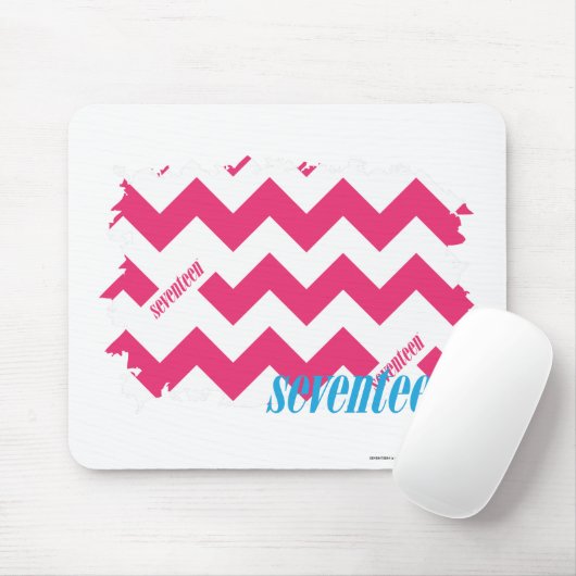 Zickzack-Magenta 4 Mousepad (Mit Mouse)