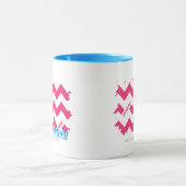 Zickzack-Magenta 4 Tasse (Zentrum)