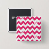 Zickzack-Magenta Button (Vorne & Hinten)