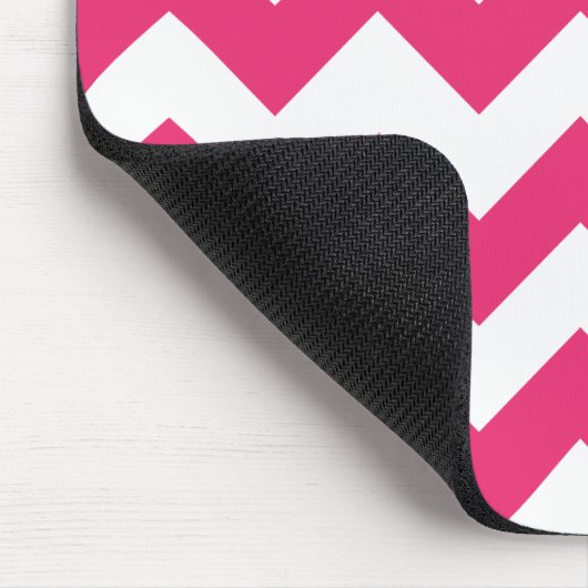 Zickzack-Magenta Mousepad (Ecke)