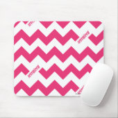 Zickzack-Magenta Mousepad (Mit Mouse)