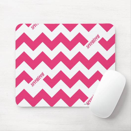 Zickzack-Magenta Mousepad (Mit Mouse)