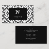 Zickzack Maismuster Visitenkarte (Vorne/Hinten)