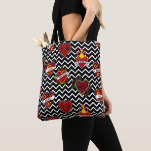 Zickzack Mama Tattoo Tasche