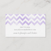 Zickzack Mamazuerstkarten des Monogramms Telefonnummerkarte (Rückseite)