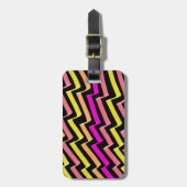 Zickzack-Markierungs-Muster Gepäckanhänger (Vorderseite vertikal)