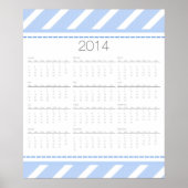 Zickzack Mauerkalender 2014 Poster (Vorne)