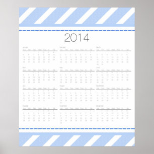 Zickzack Mauerkalender 2014 Poster