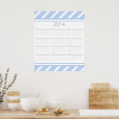 Zickzack Mauerkalender 2014 Poster (Küche)