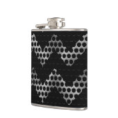 Zickzack Metall Flachmann (Links)