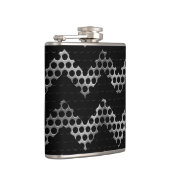 Zickzack Metall Flachmann (Rechts)