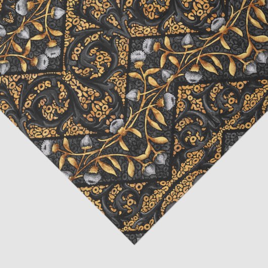 Zickzack mit Filigran geschmückte Zickzack-mit Seidenpapier (Ausschnitt)