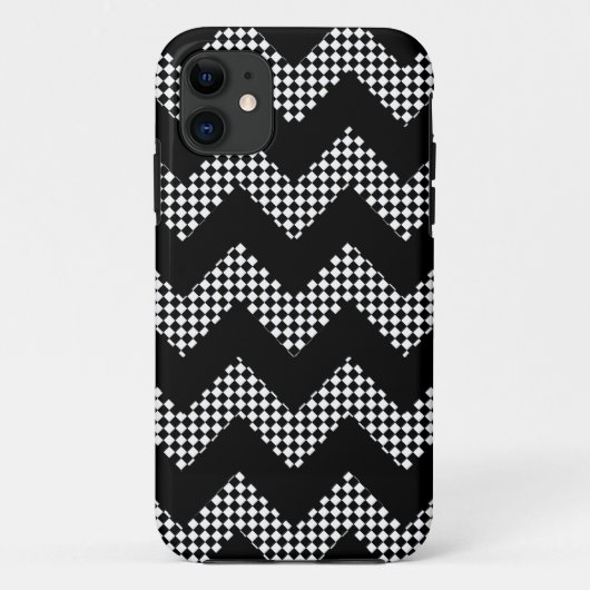 Zickzack mit Fliesen Case-Mate iPhone Hülle (Rückseite)