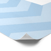 Zickzack monogram Child's Room Art Poster (Ecke)