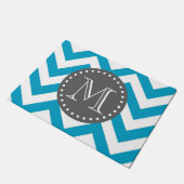 Zickzack Monogram Fußmatte (Schrägansicht)